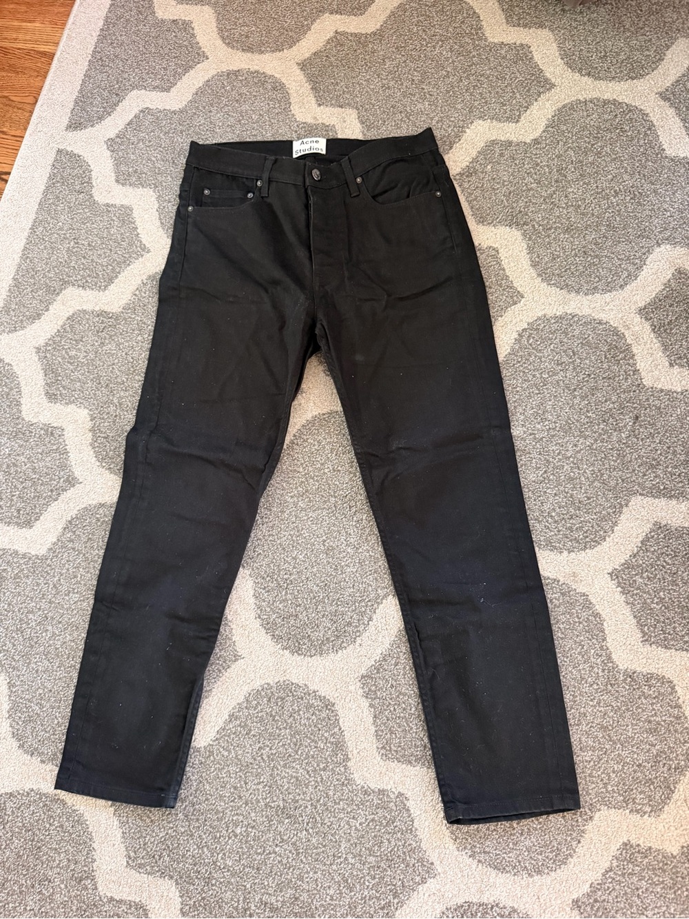 Acne Studios Town Stay Cash Jeans Black Size W32 L32 - men’s pants